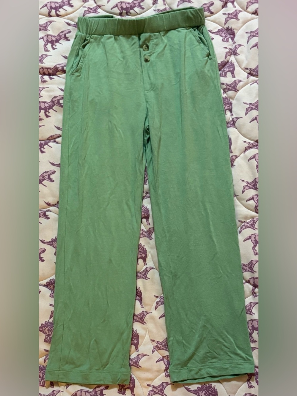 kate quinn size 6 year light green soft bamboo lounge pants